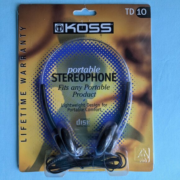 Koss TD 10 Wired Adjustable Stereophone Headphones - Picture 1 of 13